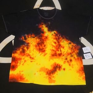 Red Fire Dye tie dye.